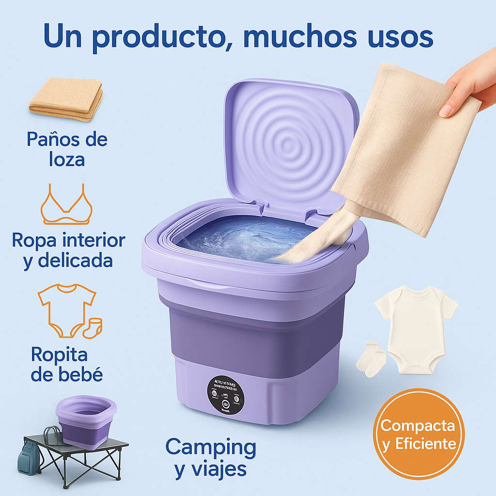 Mini Lavadora Con Centrifugado