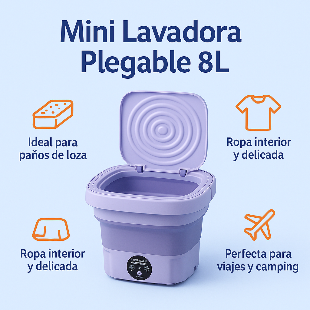 Mini Lavadora Con Centrifugado
