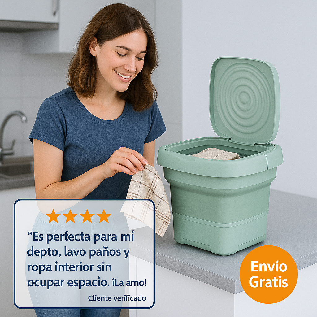 Mini Lavadora Con Centrifugado