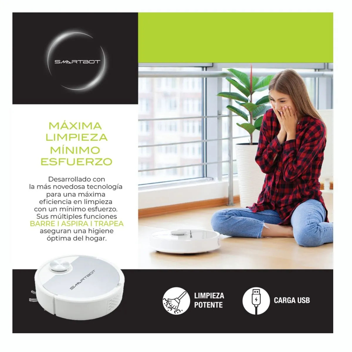 Smart Bot Robot de Limpieza Inteligente