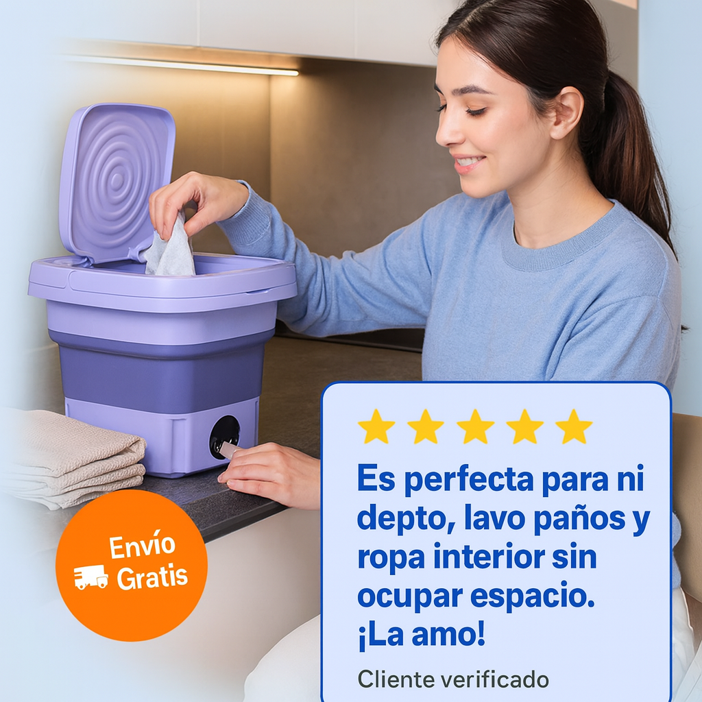 Mini Lavadora Con Centrifugado