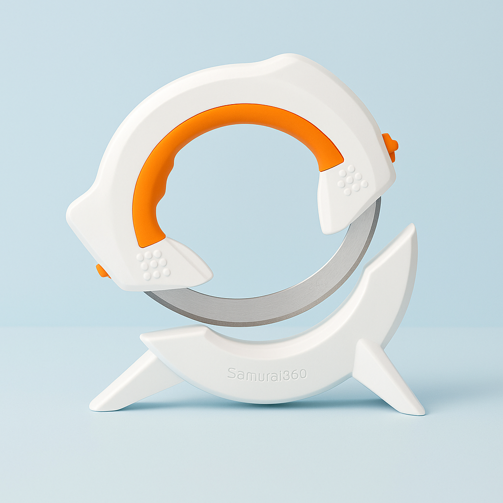 Samurai360™ – El cuchillo circular que corta con el doble de velocidad