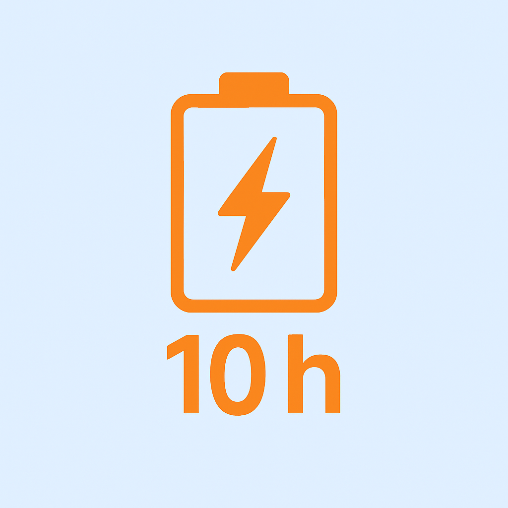 🔋 Batería recargable hasta 10 horas
