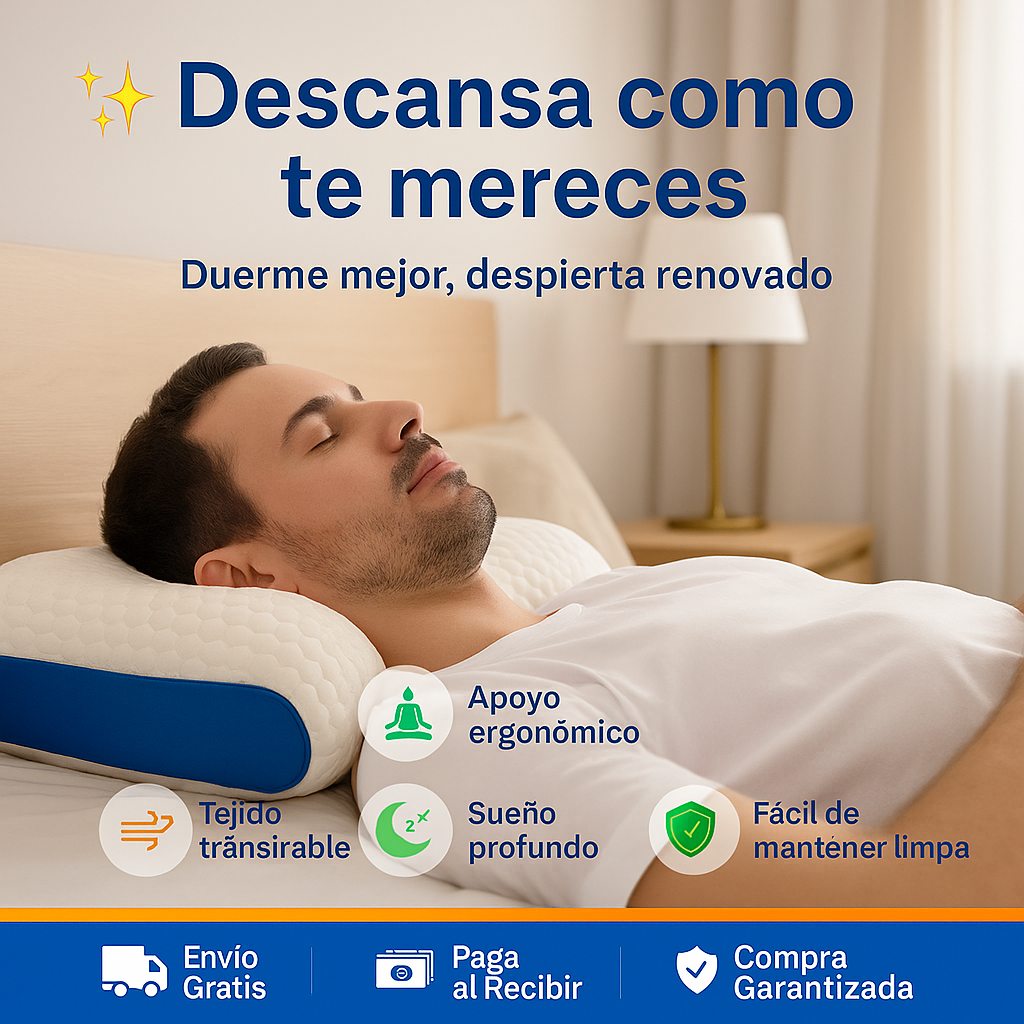 Almohada de Descanso con Apoyo de Cabeza